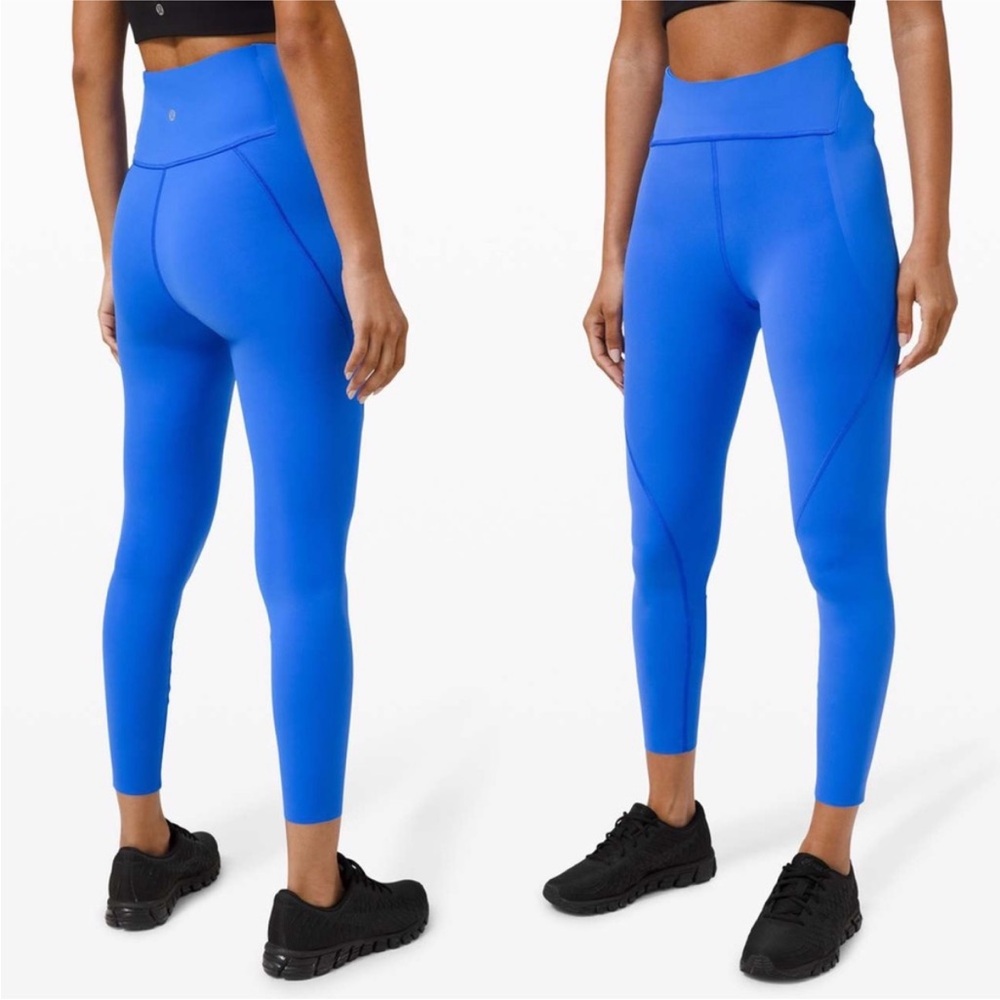 NWOT Lululemon Women's Free to Speed High-Rise Tight 25" Wild Bluebell Size 6